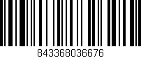 Código de barras (EAN, GTIN, SKU, ISBN): '843368036676'