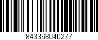 Código de barras (EAN, GTIN, SKU, ISBN): '843368040277'