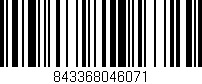 Código de barras (EAN, GTIN, SKU, ISBN): '843368046071'