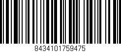 Código de barras (EAN, GTIN, SKU, ISBN): '8434101759475'