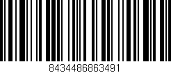 Código de barras (EAN, GTIN, SKU, ISBN): '8434486863491'