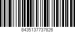 Código de barras (EAN, GTIN, SKU, ISBN): '8435137737826'