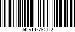 Código de barras (EAN, GTIN, SKU, ISBN): '8435137764372'