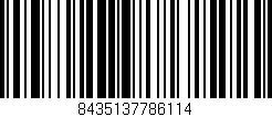 Código de barras (EAN, GTIN, SKU, ISBN): '8435137786114'