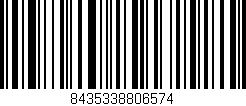 Código de barras (EAN, GTIN, SKU, ISBN): '8435338806574'