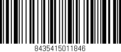 Código de barras (EAN, GTIN, SKU, ISBN): '8435415011846'