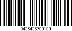 Código de barras (EAN, GTIN, SKU, ISBN): '8435436709180'