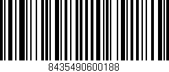 Código de barras (EAN, GTIN, SKU, ISBN): '8435490600188'