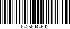 Código de barras (EAN, GTIN, SKU, ISBN): '84358044602'