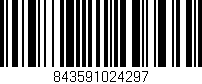 Código de barras (EAN, GTIN, SKU, ISBN): '843591024297'
