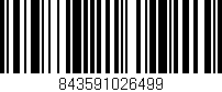 Código de barras (EAN, GTIN, SKU, ISBN): '843591026499'
