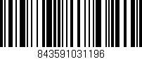 Código de barras (EAN, GTIN, SKU, ISBN): '843591031196'