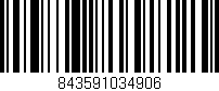 Código de barras (EAN, GTIN, SKU, ISBN): '843591034906'
