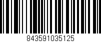 Código de barras (EAN, GTIN, SKU, ISBN): '843591035125'