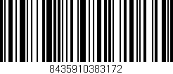 Código de barras (EAN, GTIN, SKU, ISBN): '8435910383172'