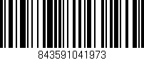 Código de barras (EAN, GTIN, SKU, ISBN): '843591041973'