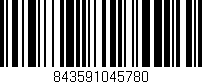 Código de barras (EAN, GTIN, SKU, ISBN): '843591045780'