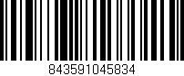 Código de barras (EAN, GTIN, SKU, ISBN): '843591045834'
