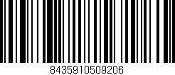 Código de barras (EAN, GTIN, SKU, ISBN): '8435910509206'