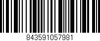 Código de barras (EAN, GTIN, SKU, ISBN): '843591057981'