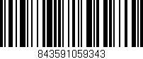 Código de barras (EAN, GTIN, SKU, ISBN): '843591059343'