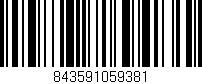 Código de barras (EAN, GTIN, SKU, ISBN): '843591059381'