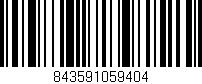 Código de barras (EAN, GTIN, SKU, ISBN): '843591059404'