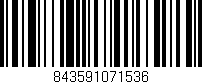 Código de barras (EAN, GTIN, SKU, ISBN): '843591071536'