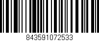 Código de barras (EAN, GTIN, SKU, ISBN): '843591072533'