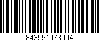 Código de barras (EAN, GTIN, SKU, ISBN): '843591073004'