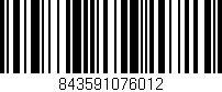 Código de barras (EAN, GTIN, SKU, ISBN): '843591076012'
