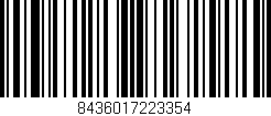 Código de barras (EAN, GTIN, SKU, ISBN): '8436017223354'