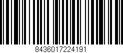 Código de barras (EAN, GTIN, SKU, ISBN): '8436017224191'