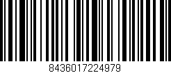 Código de barras (EAN, GTIN, SKU, ISBN): '8436017224979'