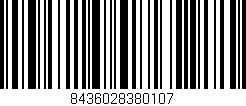 Código de barras (EAN, GTIN, SKU, ISBN): '8436028380107'