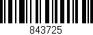 Código de barras (EAN, GTIN, SKU, ISBN): '843725'