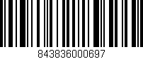 Código de barras (EAN, GTIN, SKU, ISBN): '843836000697'