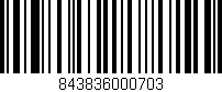 Código de barras (EAN, GTIN, SKU, ISBN): '843836000703'