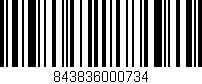 Código de barras (EAN, GTIN, SKU, ISBN): '843836000734'
