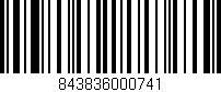 Código de barras (EAN, GTIN, SKU, ISBN): '843836000741'