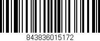 Código de barras (EAN, GTIN, SKU, ISBN): '843836015172'