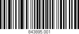 Código de barras (EAN, GTIN, SKU, ISBN): '843895.001'