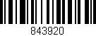Código de barras (EAN, GTIN, SKU, ISBN): '843920'
