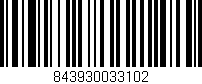 Código de barras (EAN, GTIN, SKU, ISBN): '843930033102'