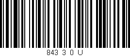 Código de barras (EAN, GTIN, SKU, ISBN): '843_3_0_U'