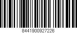Código de barras (EAN, GTIN, SKU, ISBN): '8441900927226'