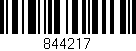 Código de barras (EAN, GTIN, SKU, ISBN): '844217'