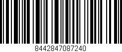 Código de barras (EAN, GTIN, SKU, ISBN): '8442847087240'