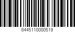 Código de barras (EAN, GTIN, SKU, ISBN): '8445110000519'