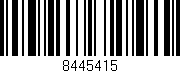 Código de barras (EAN, GTIN, SKU, ISBN): '8445415'